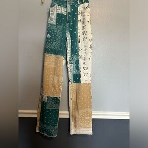 Empty Soda patchwork jeans